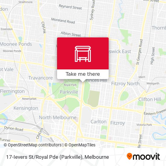 17-Ievers St / Royal Pde (Parkville) map