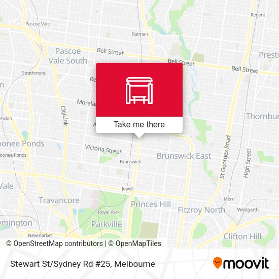 Stewart St/Sydney Rd #25 map