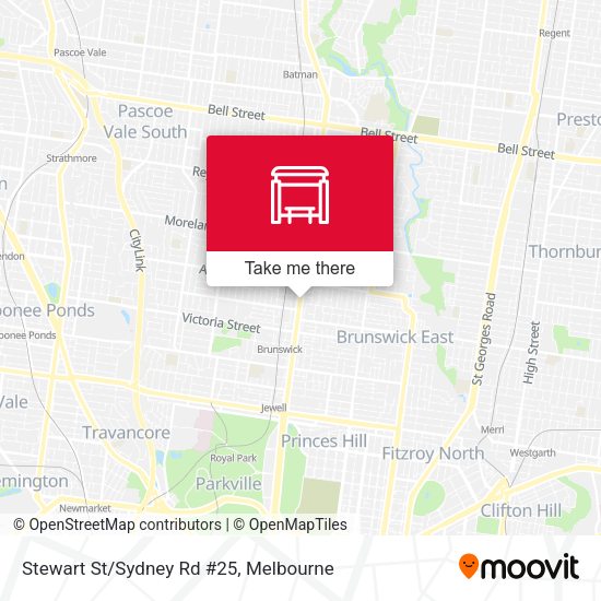 Stewart St/Sydney Rd #25 map
