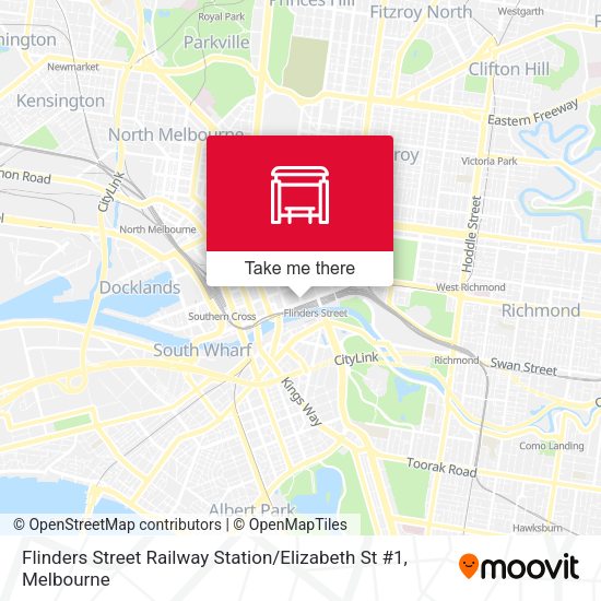 Flinders Street Railway Station / Elizabeth St #1 map