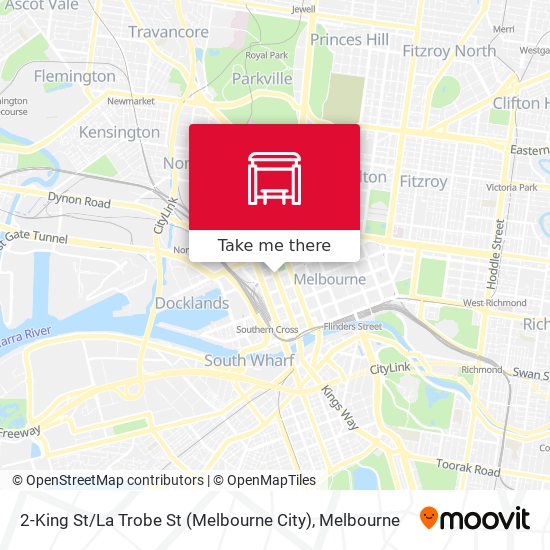 Mapa 2-King St / La Trobe St (Melbourne City)