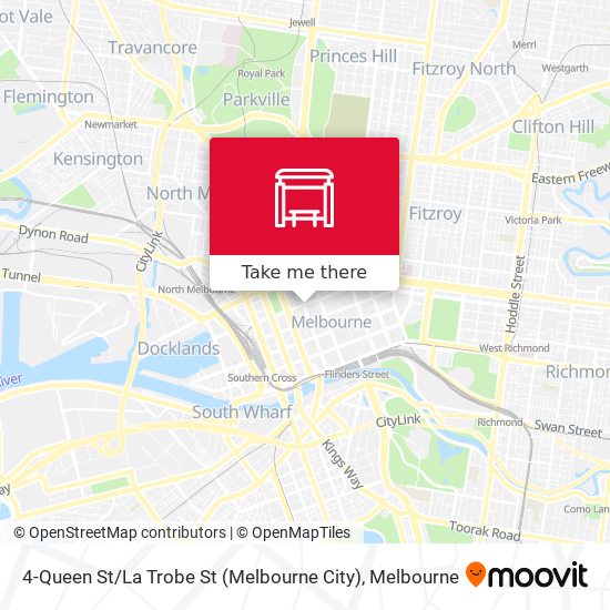 Mapa 4-Queen St / La Trobe St (Melbourne City)