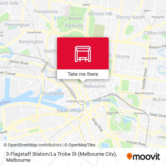 3-Flagstaff Station / La Trobe St (Melbourne City) map