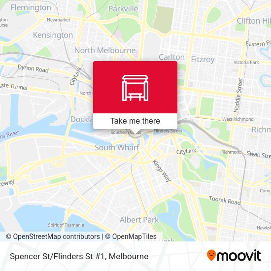 Spencer St/Flinders St #1 map