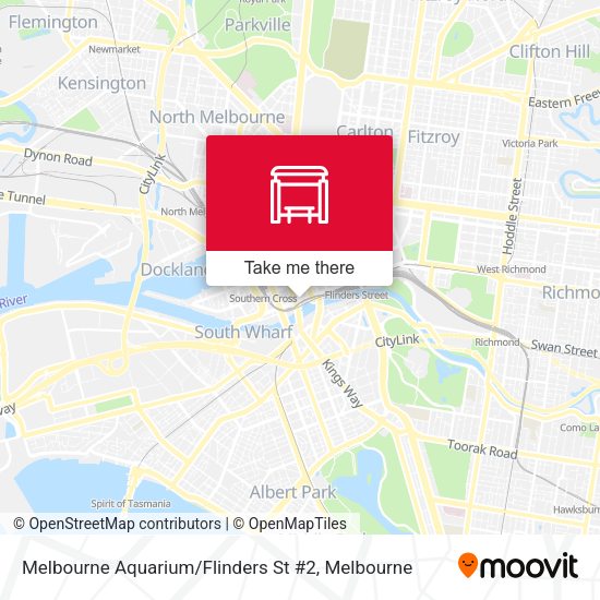Melbourne Aquarium / Flinders St #2 map