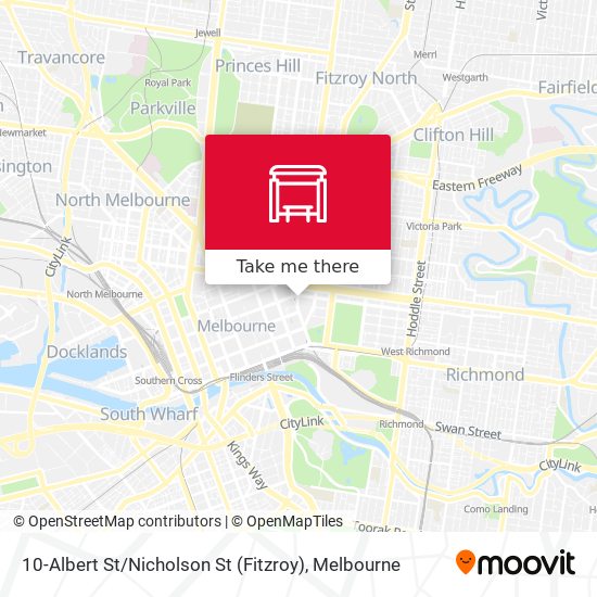 Mapa 10-Albert St / Nicholson St (Fitzroy)