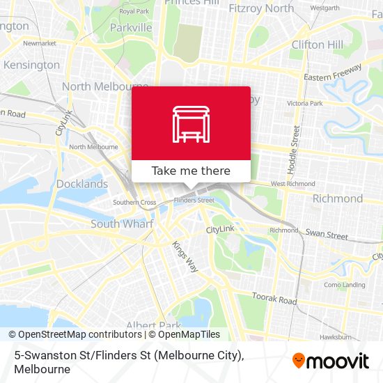 5-Swanston St / Flinders St (Melbourne City) map