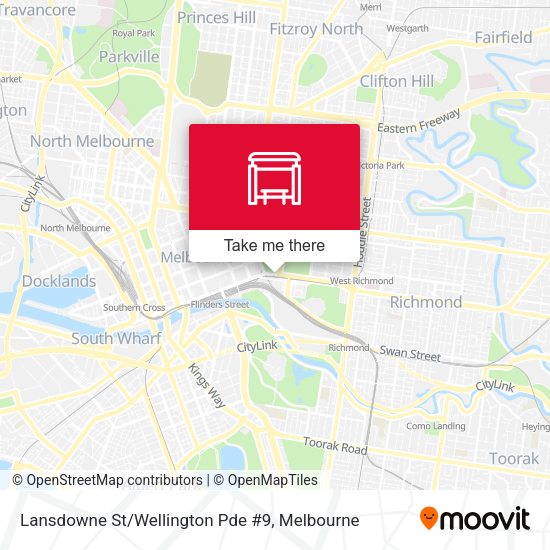 Lansdowne St/Wellington Pde #9 map