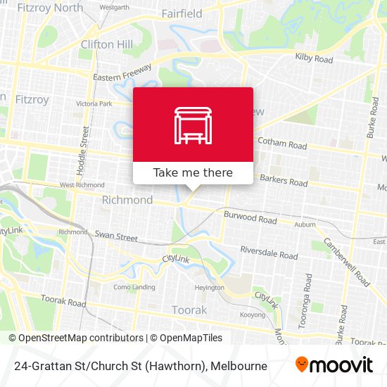 24-Grattan St / Church St (Hawthorn) map