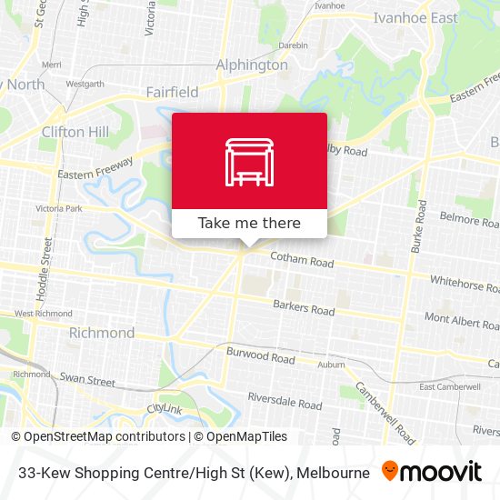 Mapa 33-Kew Shopping Centre / High St