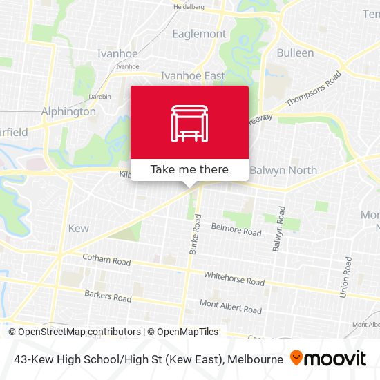 43-Kew High School / High St (Kew East) map