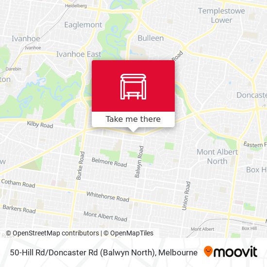 50-Hill Rd / Doncaster Rd (Balwyn North) map