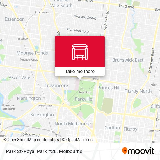Park St/Royal Park #28 map