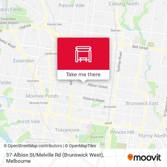 Mapa 37-Albion St / Melville Rd (Brunswick West)