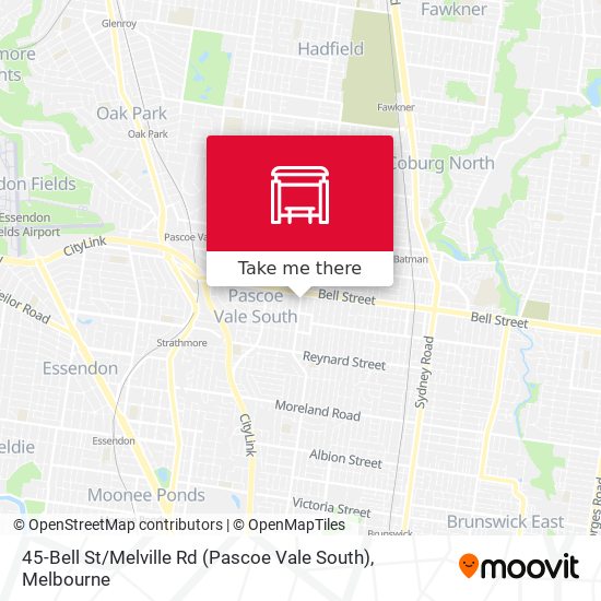 45-Bell St / Melville Rd (Pascoe Vale South) map