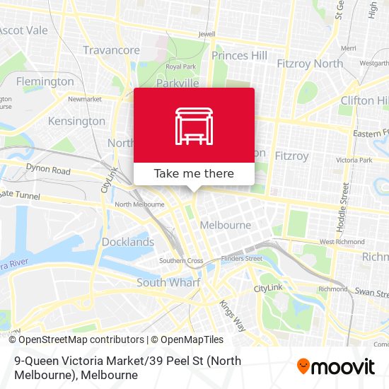 Mapa 9-Queen Victoria Market / 39 Peel St (North Melbourne)