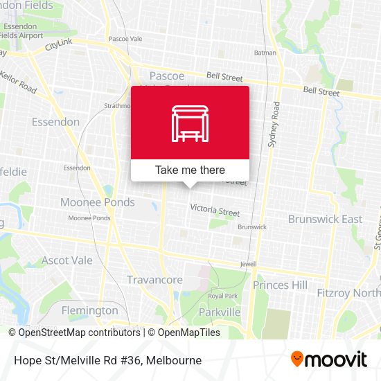 Hope St/Melville Rd #36 map