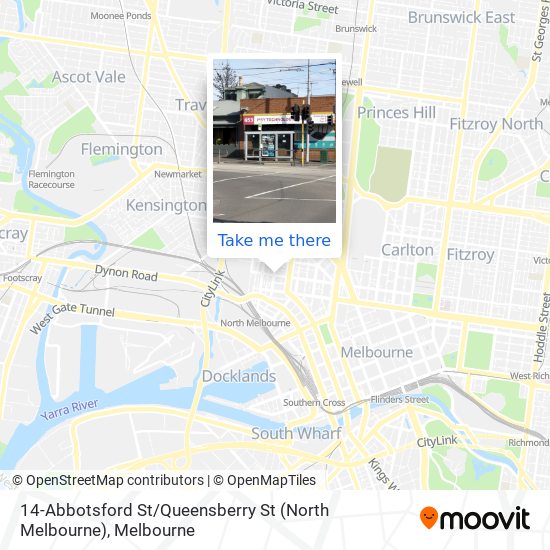 14-Abbotsford St / Queensberry St (North Melbourne) map