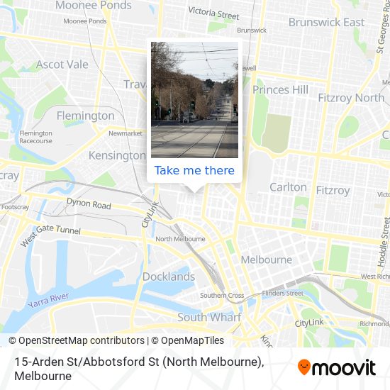 15-Arden St / Abbotsford St (North Melbourne) map