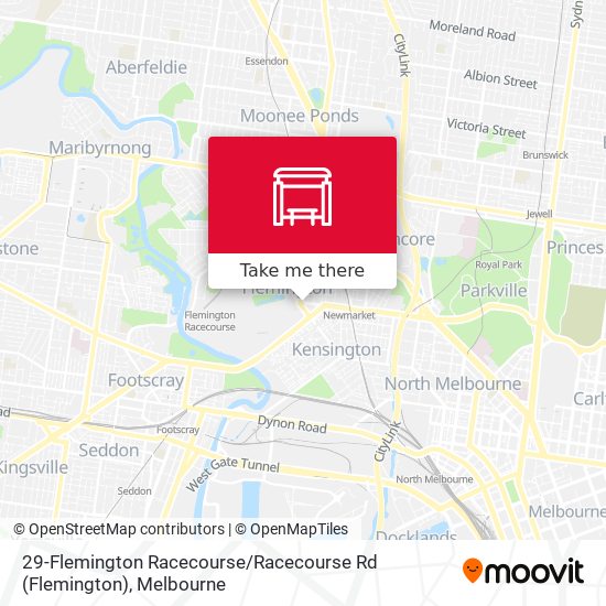 Mapa 29-Flemington Racecourse / Racecourse Rd