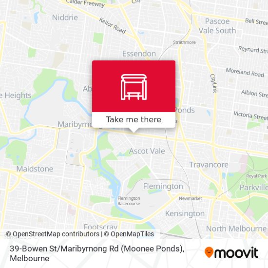 39-Bowen St / Maribyrnong Rd (Moonee Ponds) map