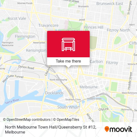 North Melbourne Town Hall / Queensberry St #12 map