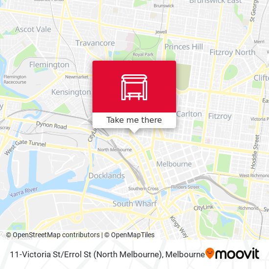 Mapa 11-Victoria St / Errol St (North Melbourne)