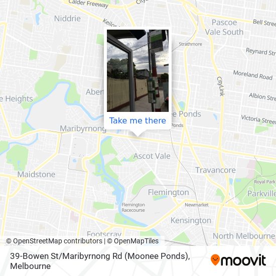 39-Bowen St / Maribyrnong Rd (Moonee Ponds) map