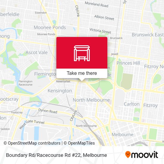 Boundary Rd/Racecourse Rd #22 map
