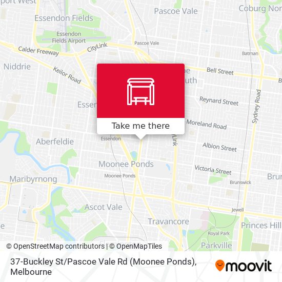 37-Buckley St / Pascoe Vale Rd (Moonee Ponds) map