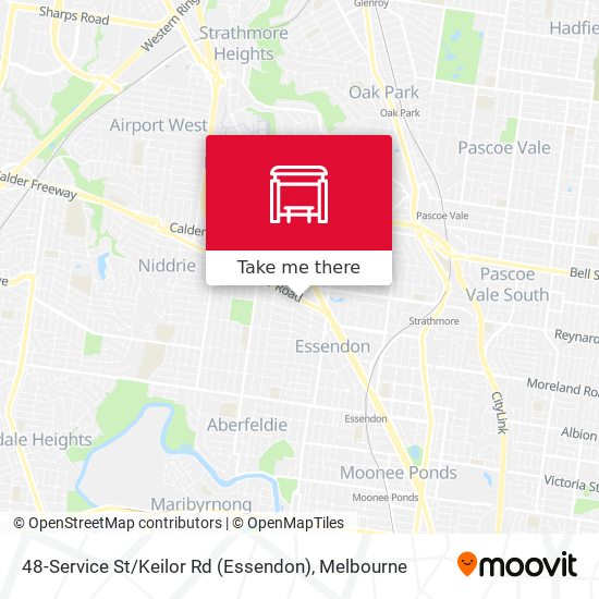 48-Service St / Keilor Rd (Essendon) map