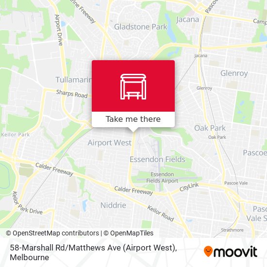 58-Marshall Rd / Matthews Ave (Airport West) map
