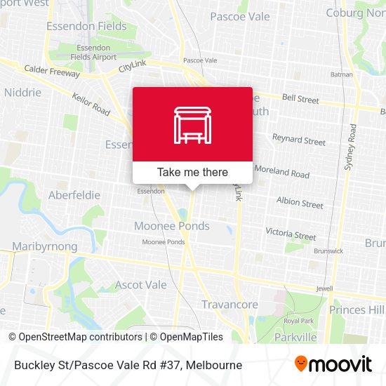 Buckley St/Pascoe Vale Rd #37 map