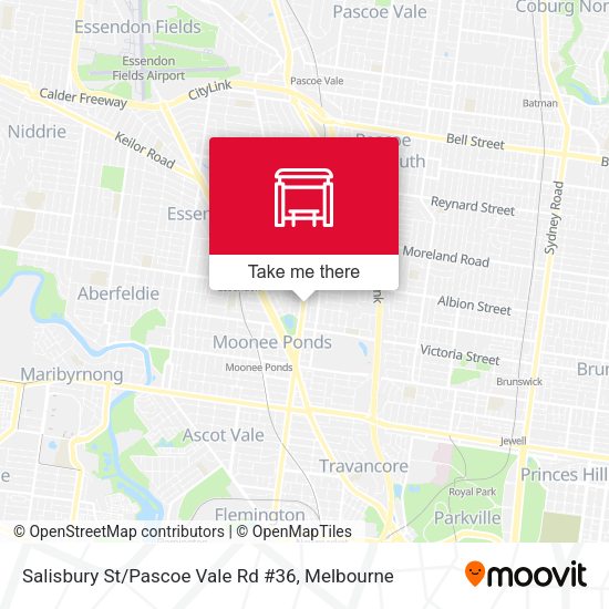 Salisbury St / Pascoe Vale Rd #36 map