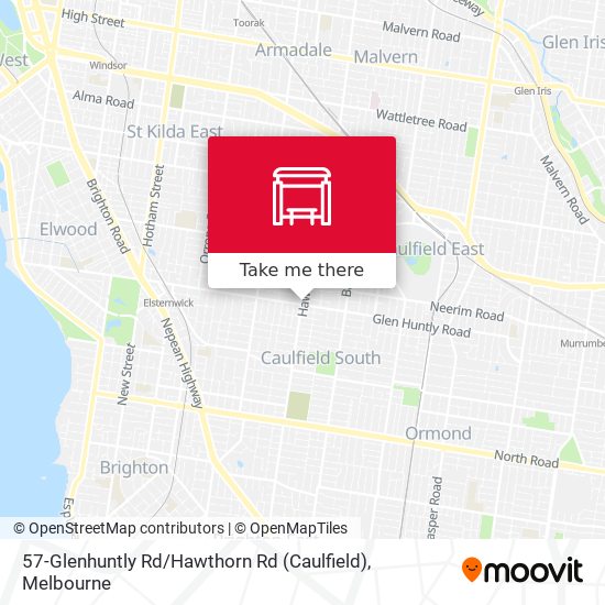 57-Glenhuntly Rd / Hawthorn Rd (Caulfield) map