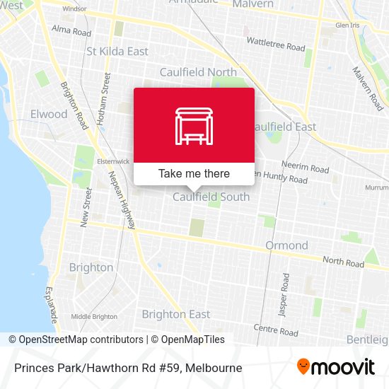 Princes Park/Hawthorn Rd #59 map