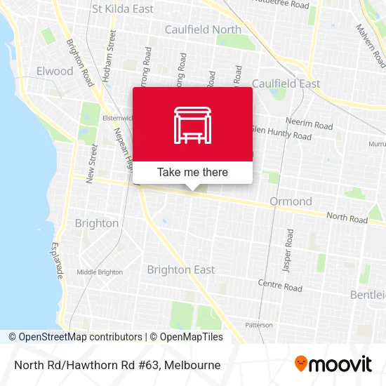 North Rd/Hawthorn Rd #63 map