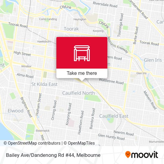 Bailey Ave/Dandenong Rd #44 map