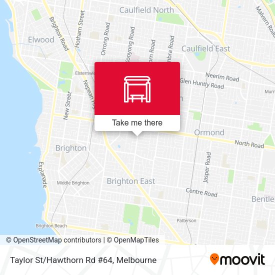 Taylor St/Hawthorn Rd #64 map