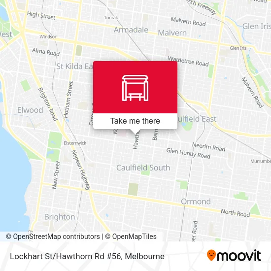 Lockhart St/Hawthorn Rd #56 map