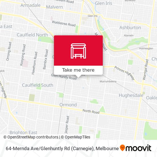 64-Mernda Ave / Glenhuntly Rd (Carnegie) map