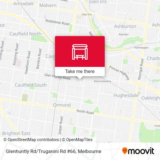 Glenhuntly Rd/Truganini Rd #66 map
