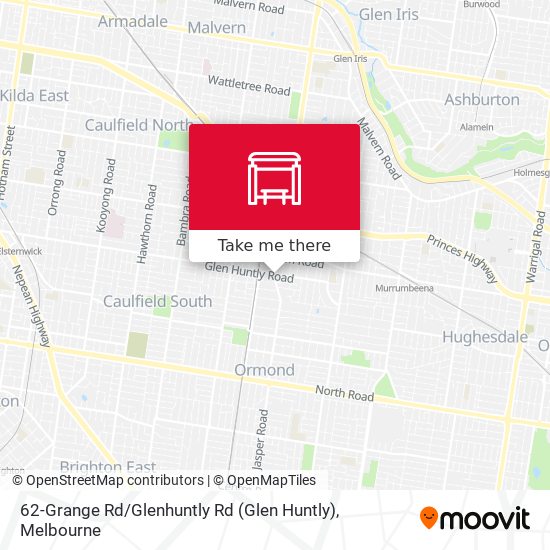 Mapa 62-Grange Rd / Glenhuntly Rd (Glen Huntly)