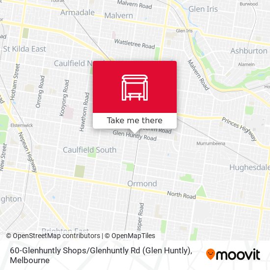 60-Glenhuntly Shops / Glenhuntly Rd (Glen Huntly) map