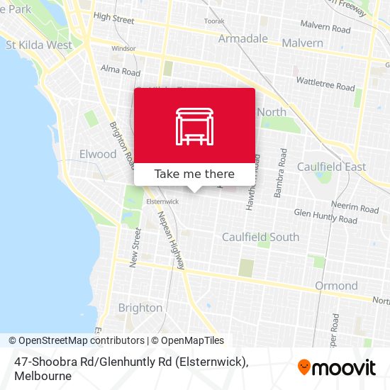 47-Shoobra Rd / Glenhuntly Rd (Elsternwick) map