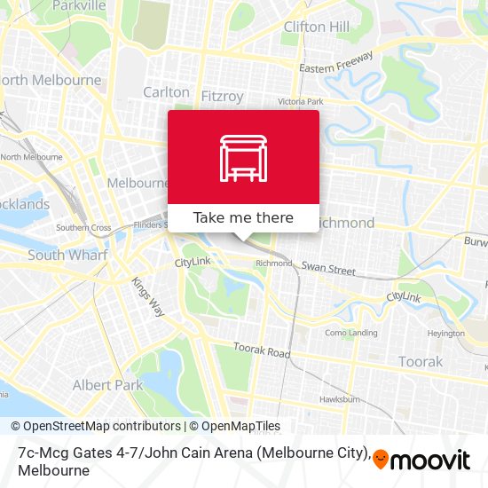 7c-Mcg Gates 4-7 / John Cain Arena (Melbourne City) map