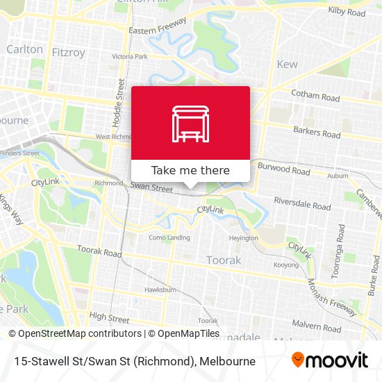 15-Stawell St / Swan St (Richmond) map