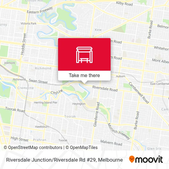 Mapa Riversdale Junction / Riversdale Rd #29