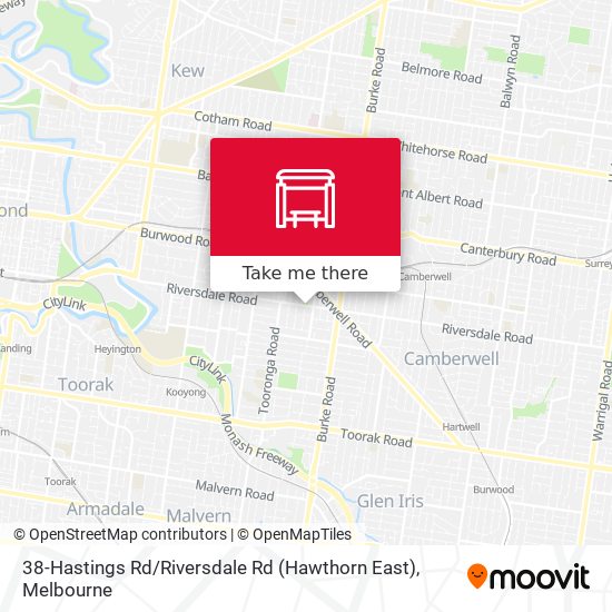 38-Hastings Rd / Riversdale Rd (Hawthorn East) map