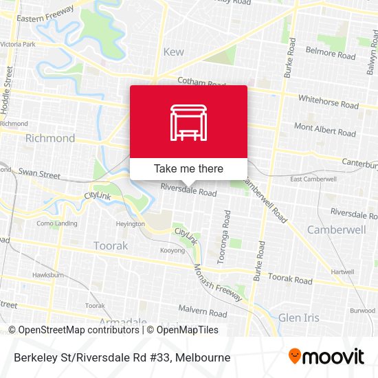 Berkeley St/Riversdale Rd #33 map